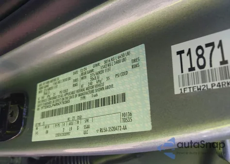 2024 Ford F-150 Stx from USA, damaged, VIN 1FTEW2LP4RKF78385